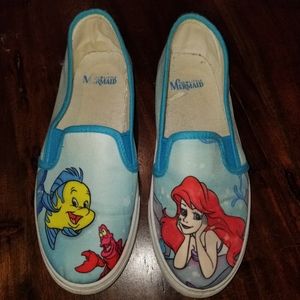 Disney Little Mermaid Slip On Sneakers